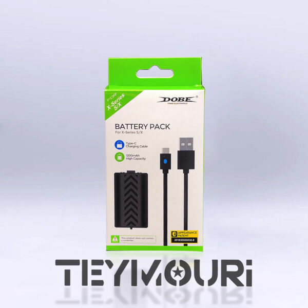 باتری شارژی 1200mAh تایپ C دسته ایکس‌باکس سری X | S برند DOBE