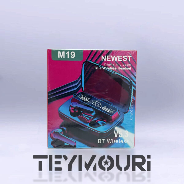 ایرپاد بی‌سیم با صفحه دیجیتال NEWEST مدل M19 V53