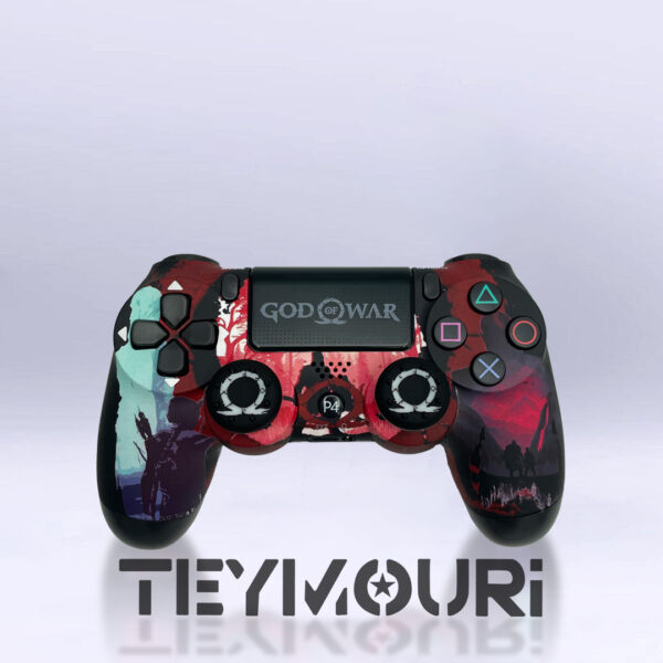 دسته PS4 (برند Play X) طرح‌ گاد آف وار همراه با کیف