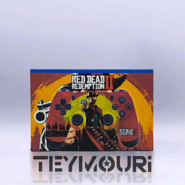 دسته بازی بی‌سیم پلی‌استیشن 4 کپی (طرح RED DEAD)